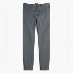 J.Crew Pants Mens 33 30 Gray Slim-fit Flex Chino New Flat Front Office Preppy
